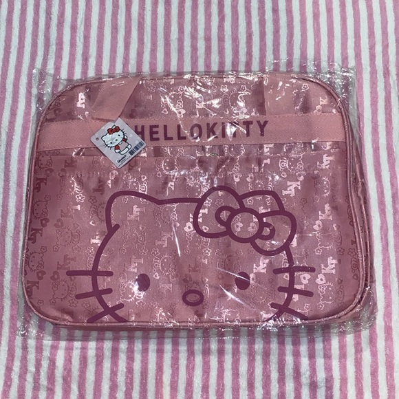 Hello Kitty Luggage Bag, Large Capacity Zipper Travel Bag, Women's Waterproof - Picture 3 of 6